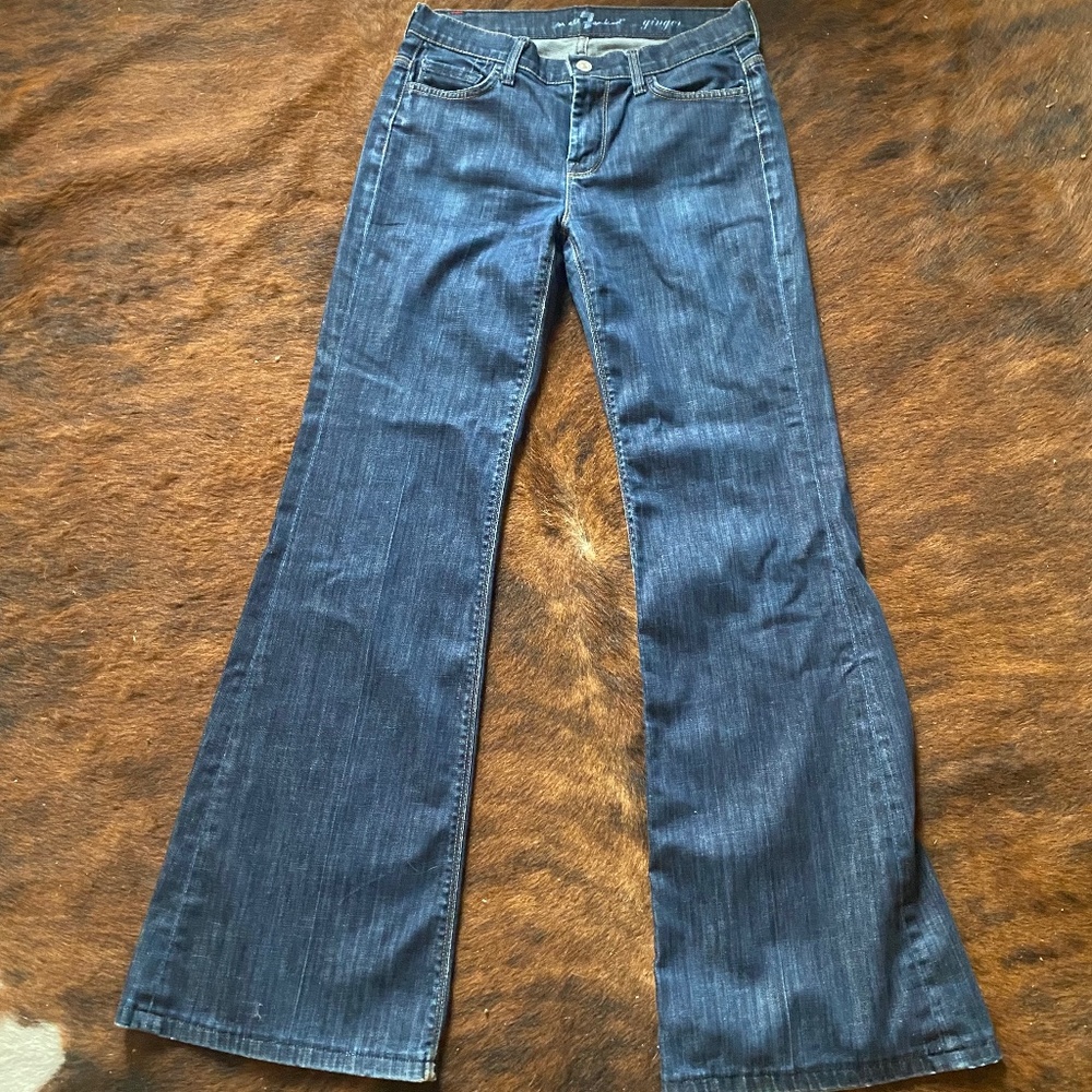 7 for all mankind jeans size 28 ginger flare